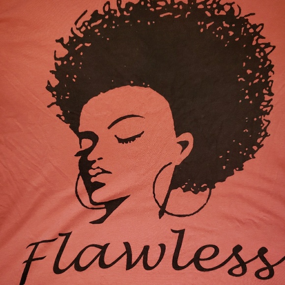 Metro One 3x Flawless dusty pink coral graphic tee - Picture 2 of 8